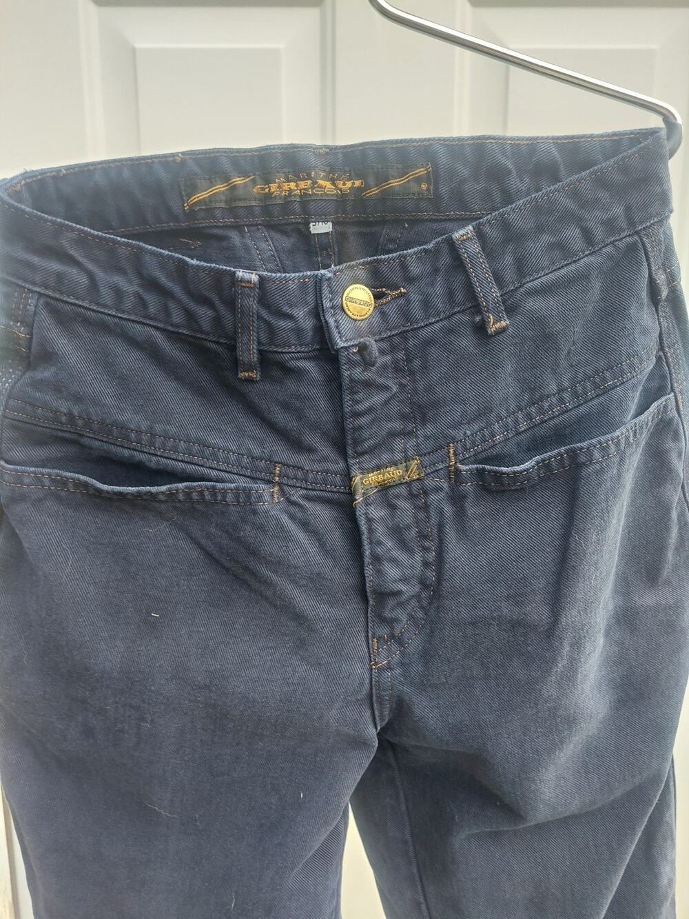 VTG Marithe Francois Girbaud Women's Jeans Ink Blue Denim Made In USA Western